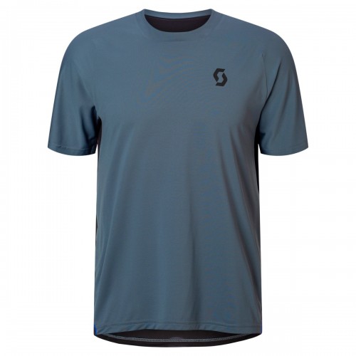Scott Vertic Pro Freizeit Shirt kurzarm crag blau/schwarz 2027 