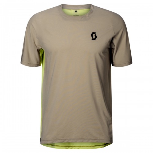 Scott Vertic Pro Freizeit Shirt kurzarm portobello beige/grün 2027 