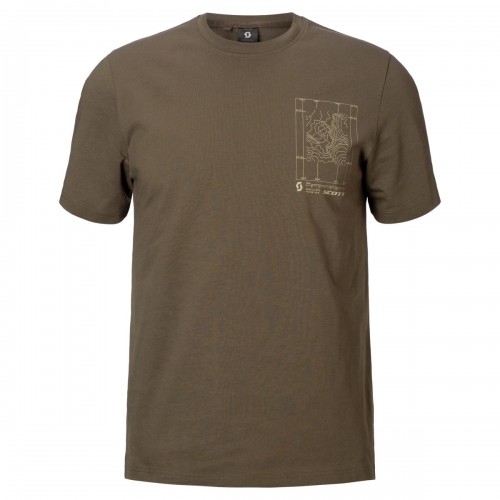 Scott Casual Freizeit Shirt kurzarm wood grau 2027 