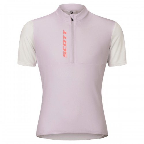 Scott Jr Kinder Fahrradtrikot kurzarm weiß/rosa 2026 