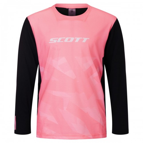 Scott Jr Vertic Delta Kinder Fahrradtrikot langarm rosa 2026 