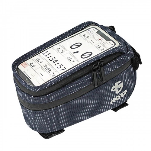 NC-17 Connect Smartphone Tasche für Oberrohr blau/weiß 