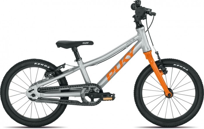 Puky LS-Pro 16-1 Alu Kinder Fahrrad silberfarben/orange 