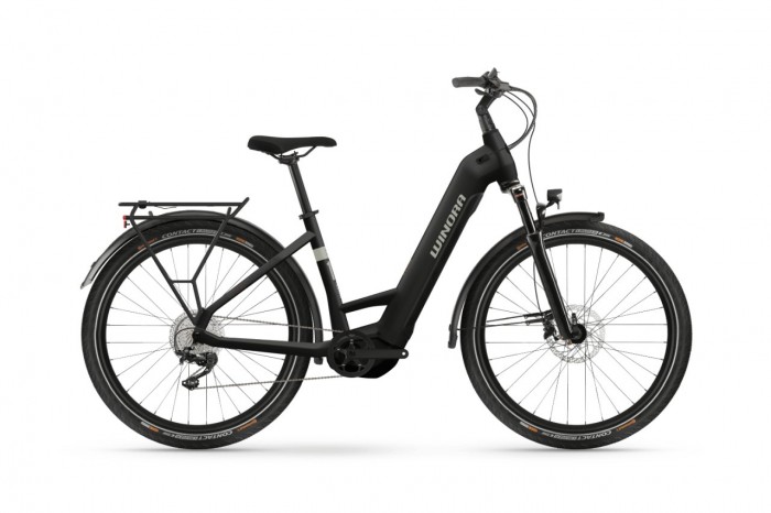 Winora Yucatan X10 27.5'' Wave Unisex Pedelec E-Bike Trekking Fahrrad matt schwarz 2024 50 cm