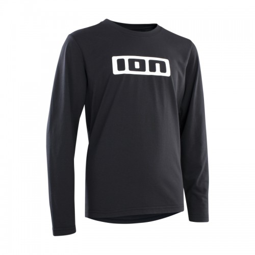 Ion Logo DR Youth Kinder Fahrrad Trikot lang schwarz 2025 
