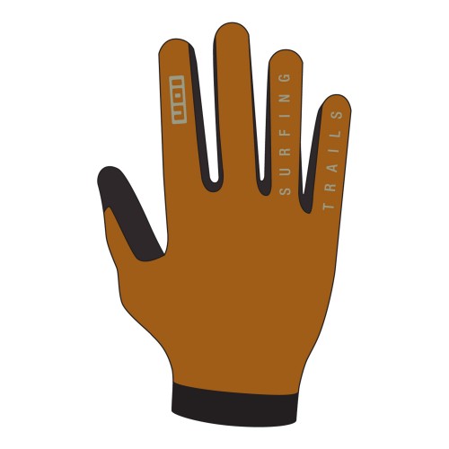 Ion Logo Fahrrad Handschuhe lang orange 2025 