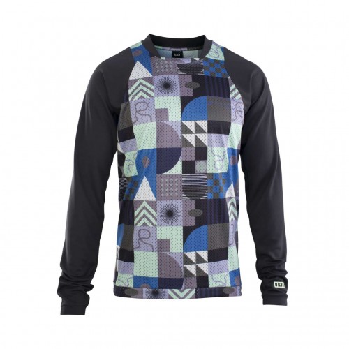 Ion Scrub 10 Years Fahrrad Trikot lang schwarz 2023 