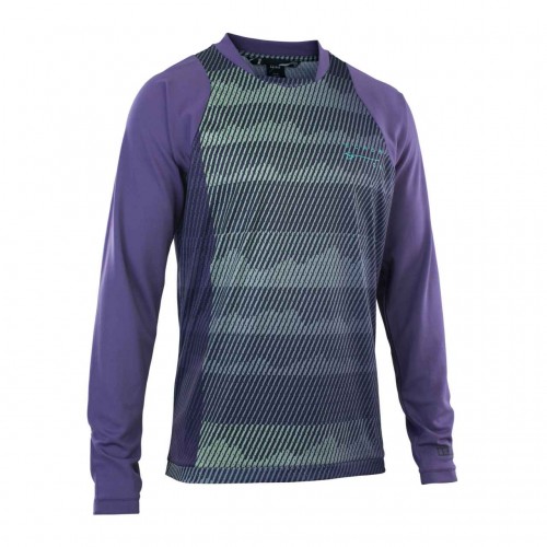 Ion Scrub Fahrrad Trikot lang lila 2023 