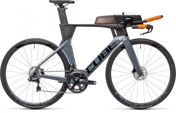 Cube Aerium C:68 TT SL Low Carbon Triathlon Fahrrad grau/schwarz 2021 