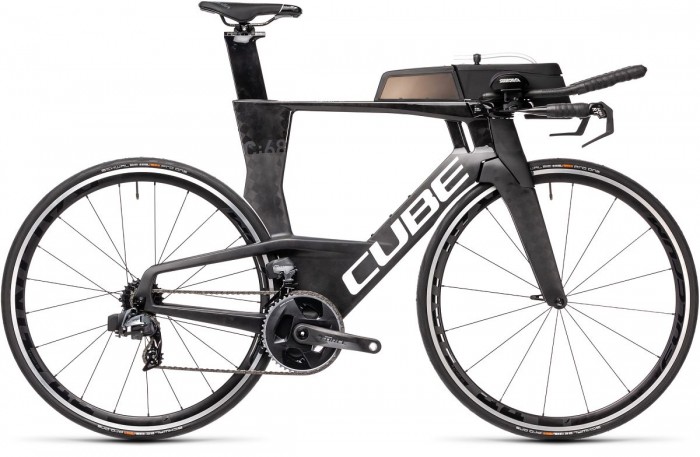 Cube Aerium C:68 SL Low Carbon Triathlon Fahrrad schwarz/weiß 2022 
