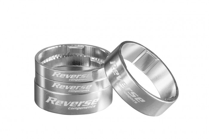 Reverse Gabelschaft Spacer Set Ultra Light Alu 1 1/8 silberfarben 