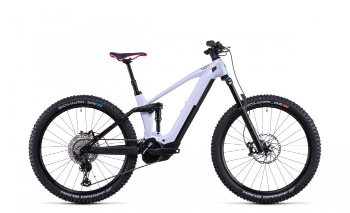 Cube Stereo Hybrid 140 HPC SL 625 27.5'' Carbon Pedelec E-Bike MTB Fahrrad lila weiß 2022 
