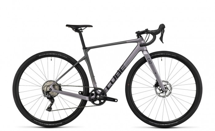 Cube Nuroad C:62 Pro Carbon Damen Gravelbike Rennrad grau/rosé 2023 