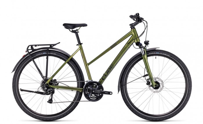 Cube Nature Allroad Trapeze Cross Trekking Fahrrad grün 2023 