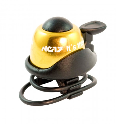 NC-17 Safety Bell Fahrrad Klingel goldfarben 