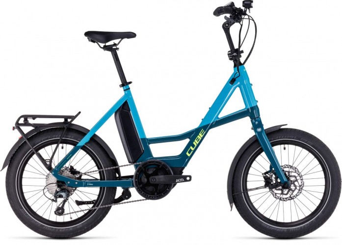 Cube Compact Sport Hybrid 20'' Pedelec E-Bike Fahrrad blau/grün 2023 