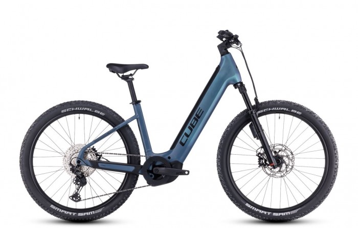 Cube Reaction Hybrid ABS 750 Easy Entry 27.5'' Pedelec E-Bike MTB Fahrrad grau/blau 2023 
