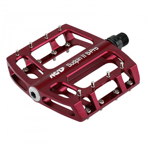 NC-17 Sudpin II S-Pro Flat Fahrrad Pedal rot 
