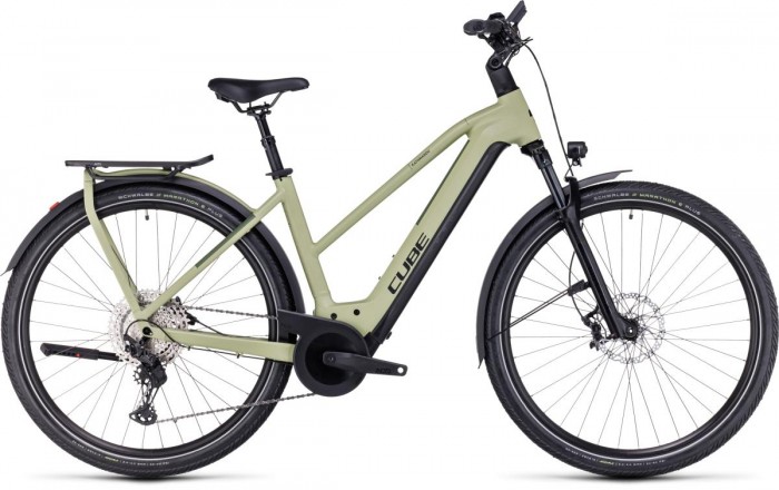 Cube Kathmandu Hybrid SLX 750 Trapeze Pedelec E-Bike Trekking Fahrrad olive grün 2024 