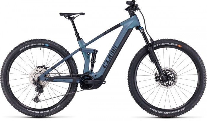 Cube Stereo Hybrid 140 HPC ABS 750 27.5'' / 29'' Carbon Pedelec E-Bike MTB Fahrrad grau/blau 2024 