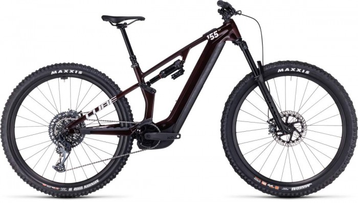 Cube Stereo Hybrid One55 C:68X SLX 750 29'' Carbon Pedelec E-Bike MTB Fahrrad liquid rot 2024 
