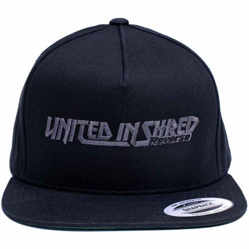 Reverse United in Shred Snapback Cap / Mütze schwarz/grau 