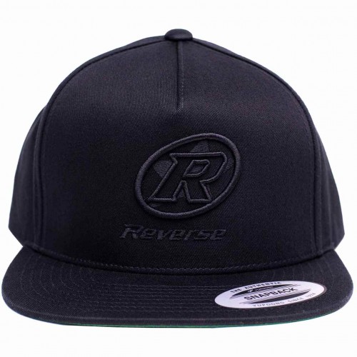 Reverse Logo Snapback Cap / Mütze schwarz 