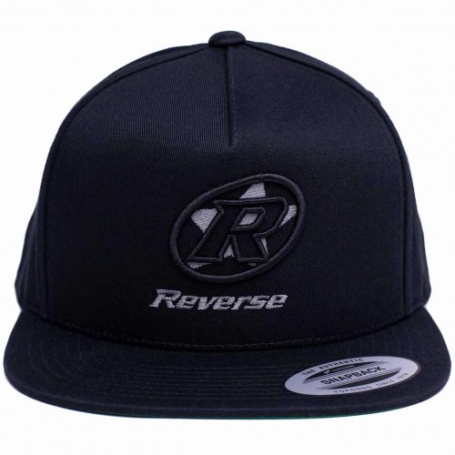 Reverse Logo Snapback Cap / Mütze schwarz/grau 