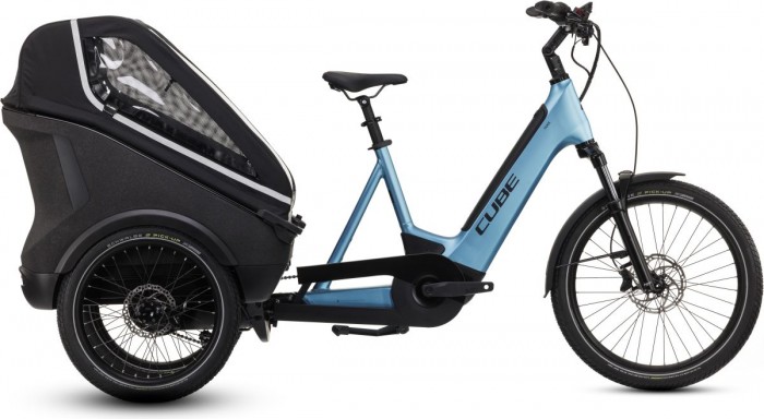 Cube Trike Hybrid Family 750 24'' / 20'' Pedelec E-Bike Dreirad Lastenrad blau 2024 
