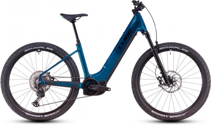 Cube Reaction Hybrid SLX 800 27.5'' / 29'' Easy Entry E-Bike MTB Pedelec nebula blau 2025 