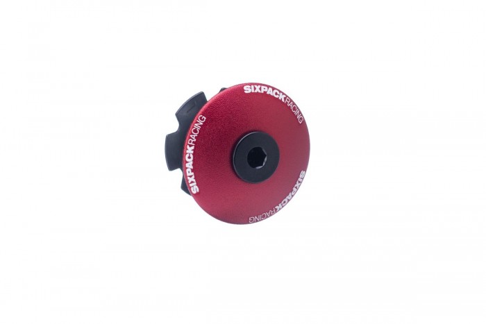 Sixpack Menace Aheadcap Fahrrad Steuersatzkappe rot 