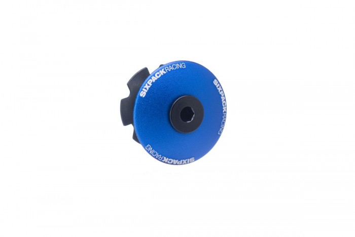 Sixpack Menace Aheadcap Fahrrad Steuersatzkappe blau 