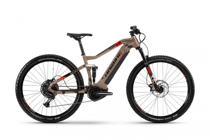 Haibike Sduro FullNine 4.0 29'' Pedelec E-Bike MTB sandfarben/rot 2020 