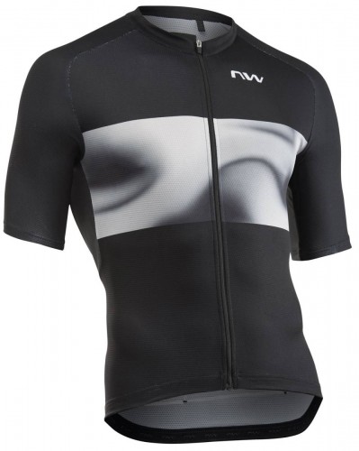 Northwave Force Evo Gravel / Rennrad Fahrradtrikot kurz schwarz/grau 2026 