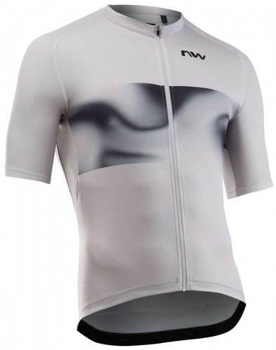Northwave Force Evo Gravel / Rennrad Fahrradtrikot kurz grau 2026 