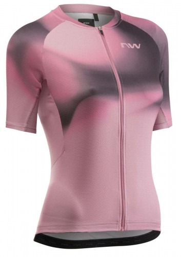 Northwave Force Evo Damen Gravel / Rennrad Fahrradtrikot kurz rosa 2026 