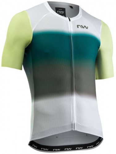 Northwave Blade Air Gravel / Rennrad Fahrradtrikot kurz weiß/grün 2026 