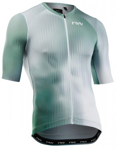 Northwave Blade Gravel / Rennrad Fahrradtrikot kurz weiß/grün 2026 