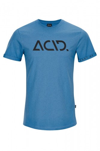 Acid Organic Classic Logo Freizeit T-Shirt blau 2024 