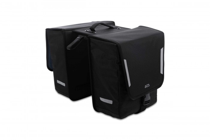 Acid City 15 Classic Double RILink Seitentasche / Gepäckträgertasche schwarz 