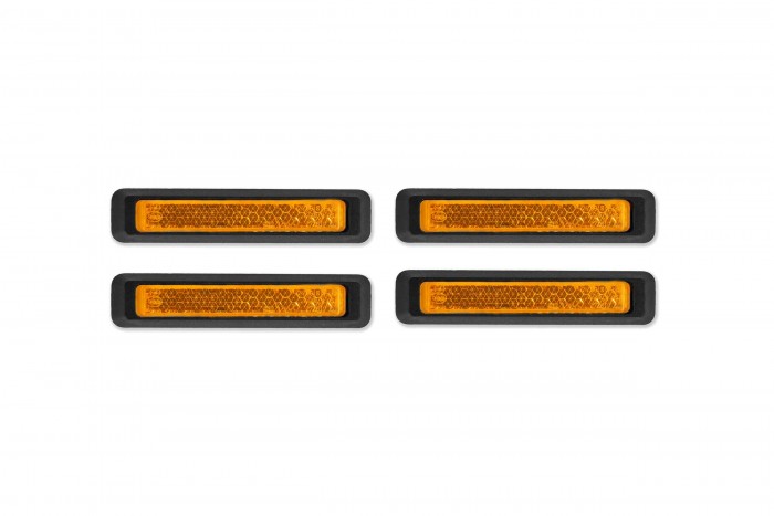 Acid Pedalreflektor Set Classic schwarz 