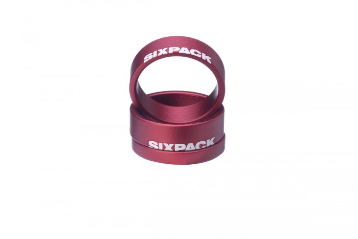 Sixpack Menace Fahrrad Vorbau Spacer rot 