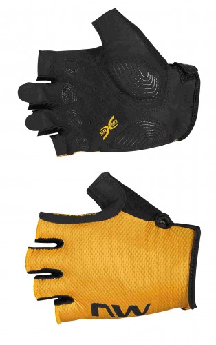 Northwave Active Fahrrad Handschuhe kurz gelb/schwarz 2024 