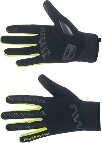 Northwave Active Gel Fahrrad Handschuhe lang schwarz/gelb 2026 