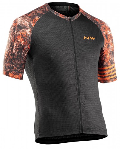 Northwave Blade Fahrrad Trikot kurz schwarz/orange 2021 
