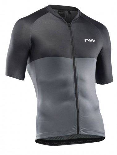 Northwave Blade Fahrrad Trikot kurz grau/schwarz 2023 