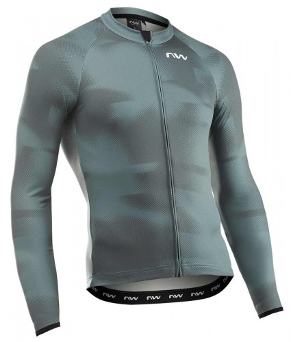 Northwave Blade Fahrrad Trikot lang grau 2026 