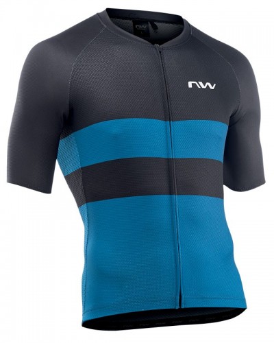Northwave Blade Air Fahrrad Trikot kurz schwarz/blau 2022 