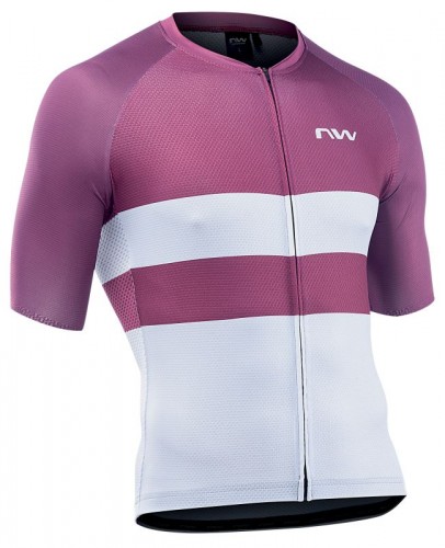 Northwave Blade Air Fahrrad Trikot kurz lila/weiß 2022 