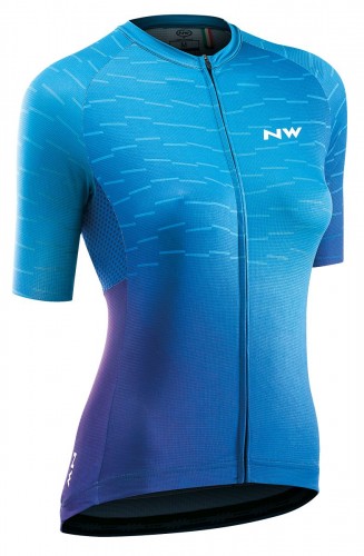 Northwave Blade Damen Fahrrad Trikot kurz blau/lila 2021 XL (42)